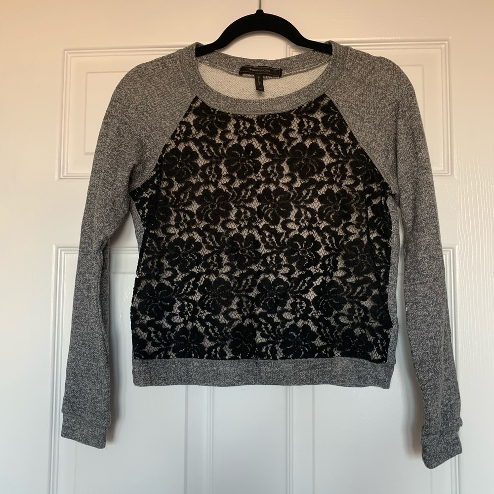 BCBGMAXAZRIA Floral Sweatshirt size XS